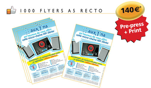 1000 flyers A5 recto